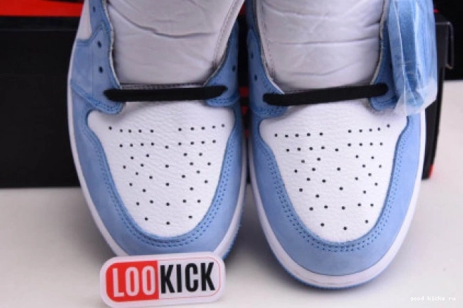 1 HIGH AIR WHITE BLACK UNIVERSITY RETRO BLUE 555088-134 JORDAN 0729